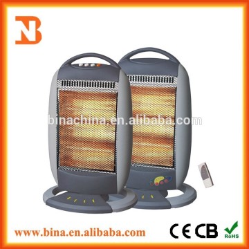 portable 3 tubes heating halogen infrared room heater