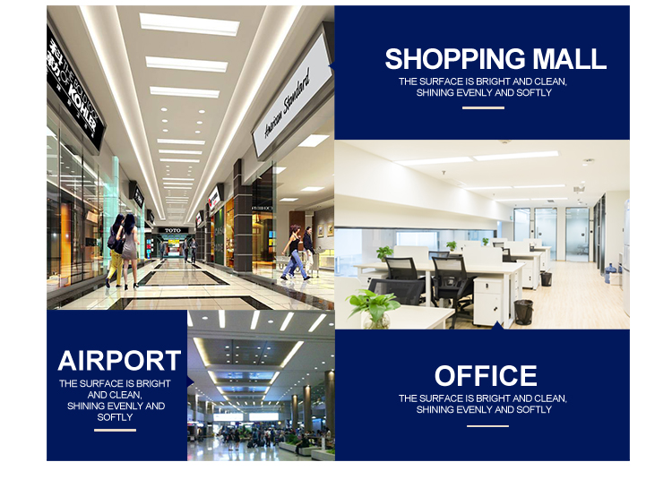 No Flickering For Hotel Office Retail Store Square Recessed Indoor LED Panel Light 40W 105Lm