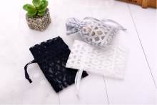 Colorful wholesale mesh lace pouch for decoration