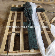 30 years factory directly supplied high quality bronze jesus christ died on cross statue for decoration