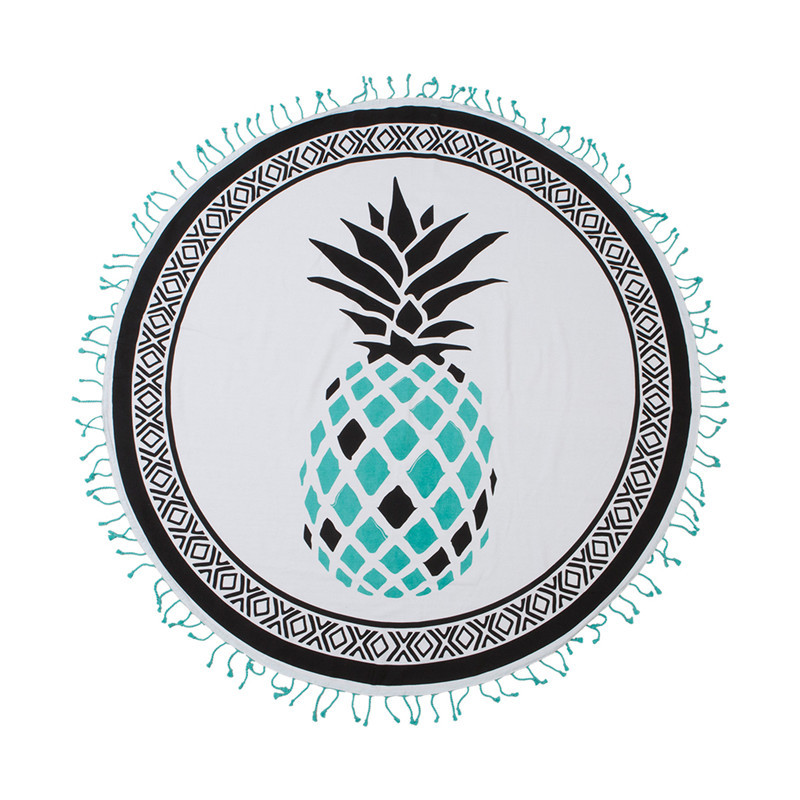 Screen Print Round Beach Towel