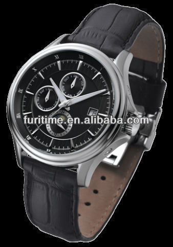 genuine leather wrist watch men