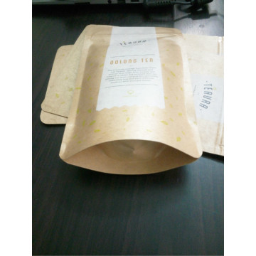 Stand op Kraft Paper Tea Pouch/Bag