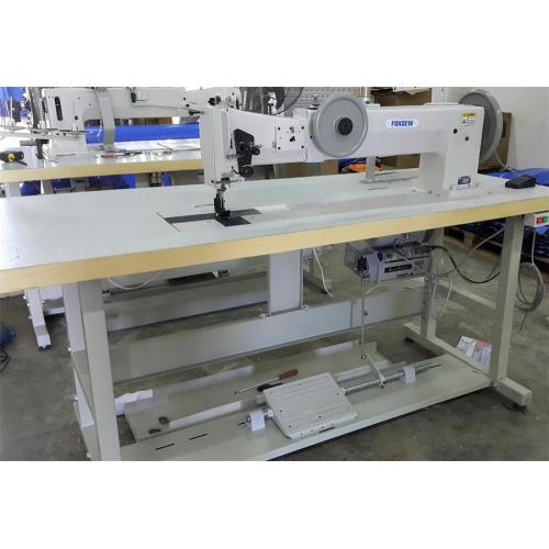 Long Arm Two Needle Extra Heavy Duty Compound Feed Lockstitch Sewing Machine