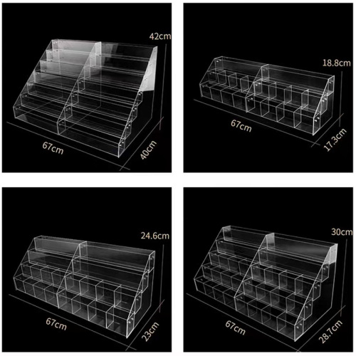 Clear Plexiglass Pen Holder Visa av enkel stil