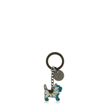 Friendly Dog Metal Pendant Key Chain