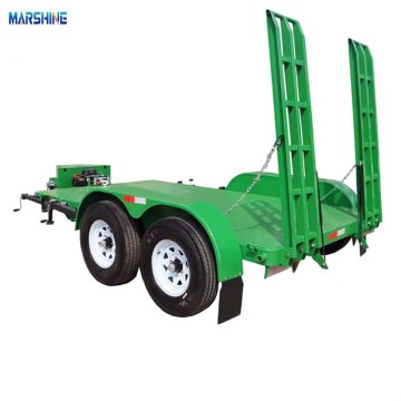 7x15ft 4tons Double Axle Utility Trailer Winch Mount
