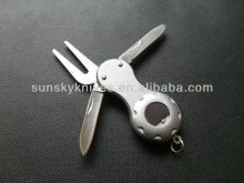 Golf divot tool knife