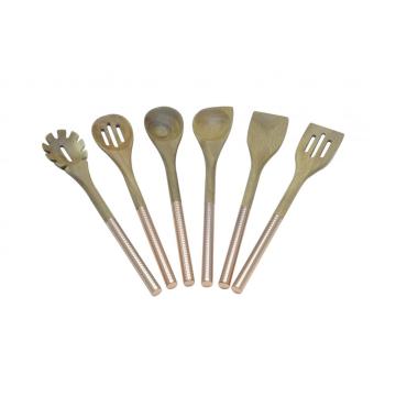 Set di 5 utensili da cucina in legno