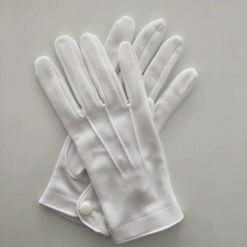 Military White Nylon Gloves