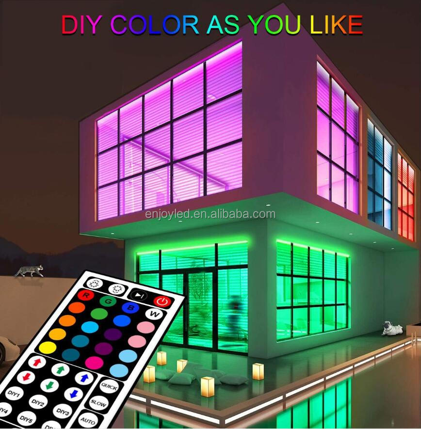 Amazon led lights with remote control RGB5050 light strip 10 meters 44 keys control waterproof suit light strip