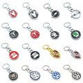 Keychains de marque de voiture en métal