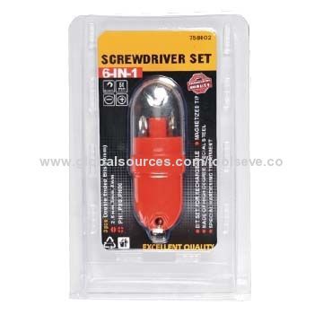 6-in-1 Screwdriver Set, Convenient Use for Carrying