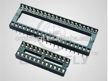 High quality 2.54mm stamping type female ic socket plcc socket