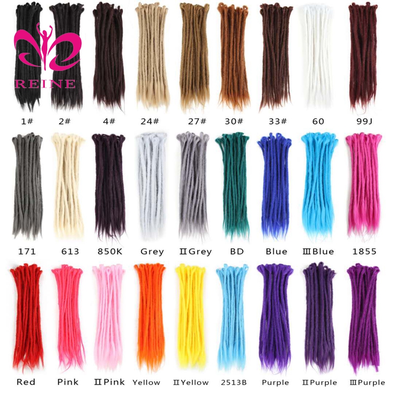 20 Inch Crochet  Braid dreadlocks extensions for black hair afro kinky hair extensions Afro Kinky Dreadlocks
