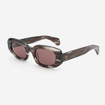 Oval Full-rim Acetate Women's Sunglasses 24A8014