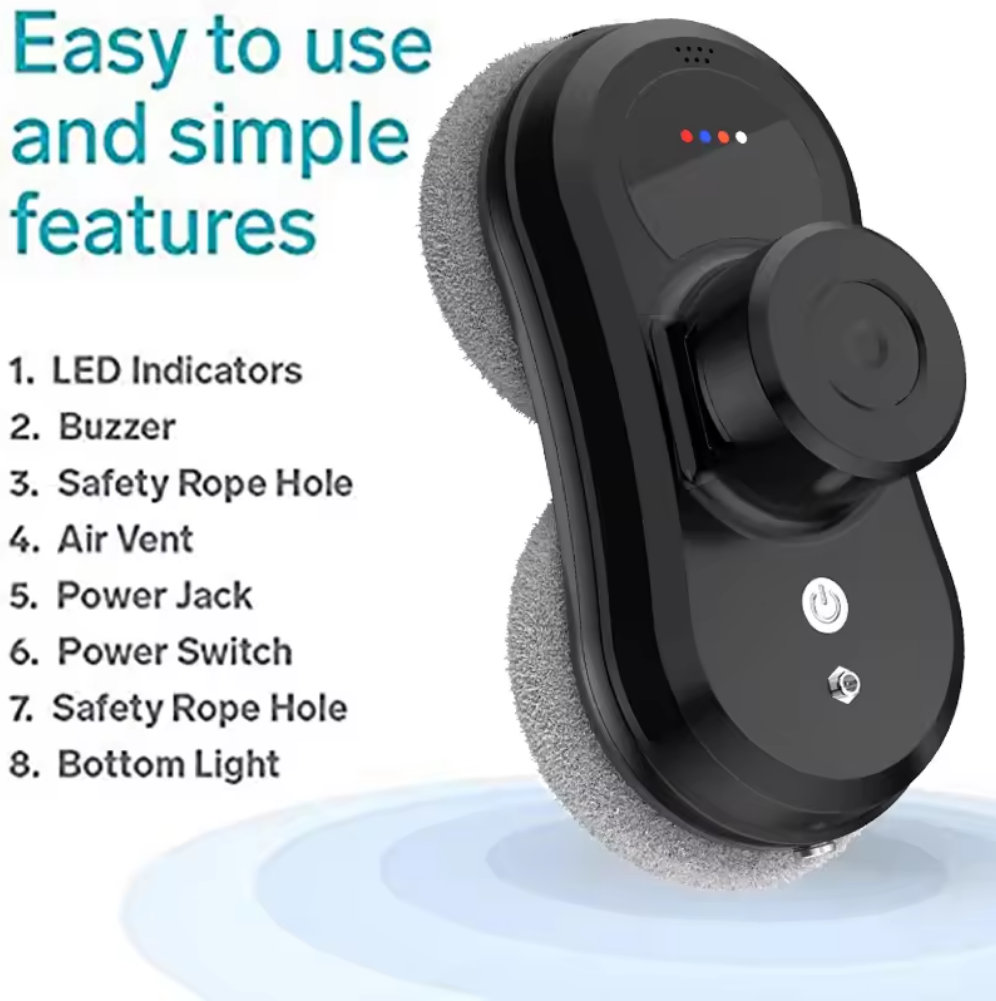 ربات تمیز کننده پنجره دو دیسک دوار Rotary Dual-Disc Window Cleaning Robot