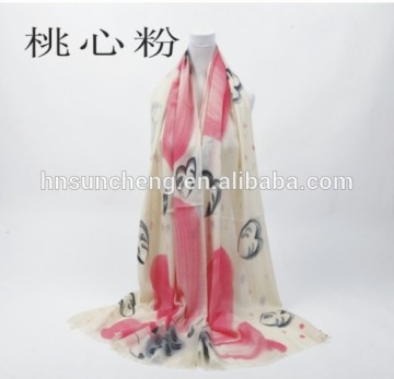 Woolen scarves for women -hand painted