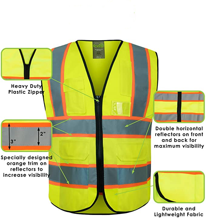 High Visibility Safety Vest Customized