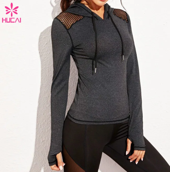 Breathable Mesh Hood Longsleeve Shirts