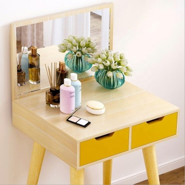 Yellow Makeup Dresser Wardrobe Dressing Table Designs