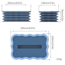 Silicone Portable Foldable Tissue Paper Box