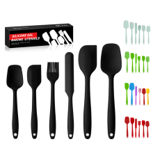 Manjia Silicone Rubber Spatula Set - Baking, Cooking & Mixing Utensils