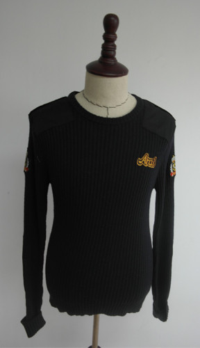 Fashion military 100% wool pullover sweater