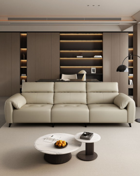 Hotel Office Leather Electric Recliner Sofa Set