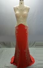 Sleeveless Mermaid Evening Prom Celebrity Dress