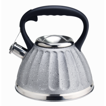 Teekanne Wasserkocher mit grauer Marmorbeschichtung