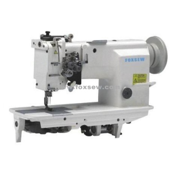 High Speed Double Needle Feed Sewing Machine with Split Needle Bar