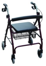 Rollator Four Wheeled Walker