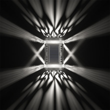 Modern Solar Garden Lights: Up Down Solar Wall Lamp