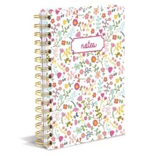 DOODLE FLORAL SPIRAL NOTEBOOK-0