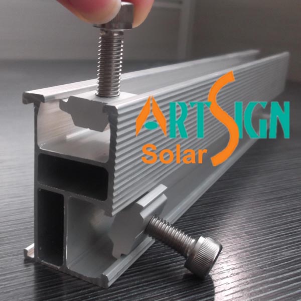 Solar Rails in Solar Power Station Solar PV Power Plant Solar Farm Solar Energy Systems