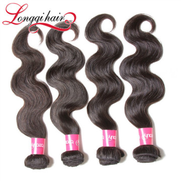 Hot New Human Hair 2015 Long Virgin Human Hair Body Wave Ebony Hair South Africa