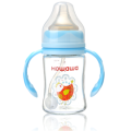 बेबी फीडिंग ग्लास बॉटल हैंडल 240ml के साथ