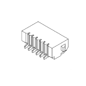 1,00 mm Pitch 90 ° à une seule rangée Wafer-SMT AW1002RC-S-XP