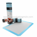 Tapis de cuisson de demi-taille de silicone dans la boîte à accrocher