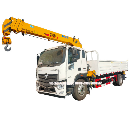 FOTON Aumark 6 wheels Cargo Truck Mounted XCMG Telescopic 6.3T Crane