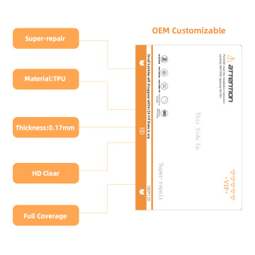 Selbstheilende HD-TPU-Blätter Hydrogel-Telefonbildschirmschutzschutz