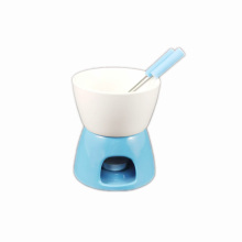 New Arrival Valentine's Day Cute Kitchen Gadgets - Color Glaze Ceramic Mini Chocolate Snack Fondue Set & Butter Warmer
