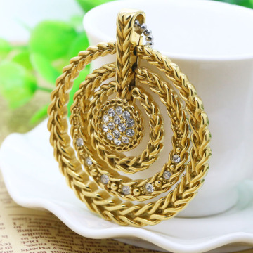 Stylish18K gold pendant for girls gift