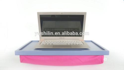 Hot sales wooden Laptop Lap Desk with cushion