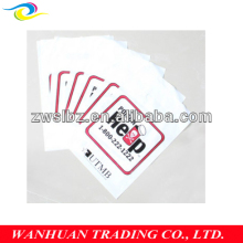 printed die cut plastic shopping bag/punch handle bag