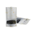 plastic rice paper stand up bag with window