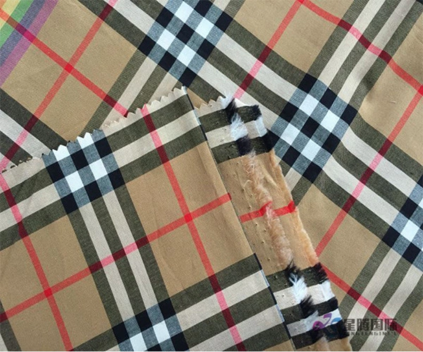 Classic Check Pattern Cotton Blended Fabric