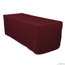 Fitted Polyester Table Cloth for Events (WLTC025)