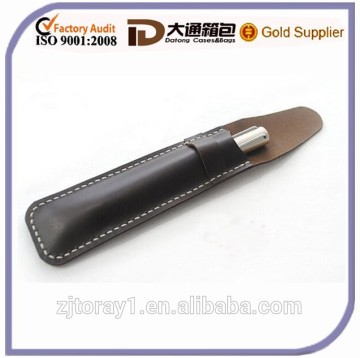 PU Leather Slim One Single Pen Bag